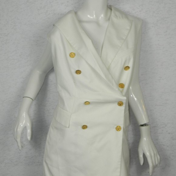 Blessed are the Meek Ivory Dress Vest  Medium - Picture 9 of 9